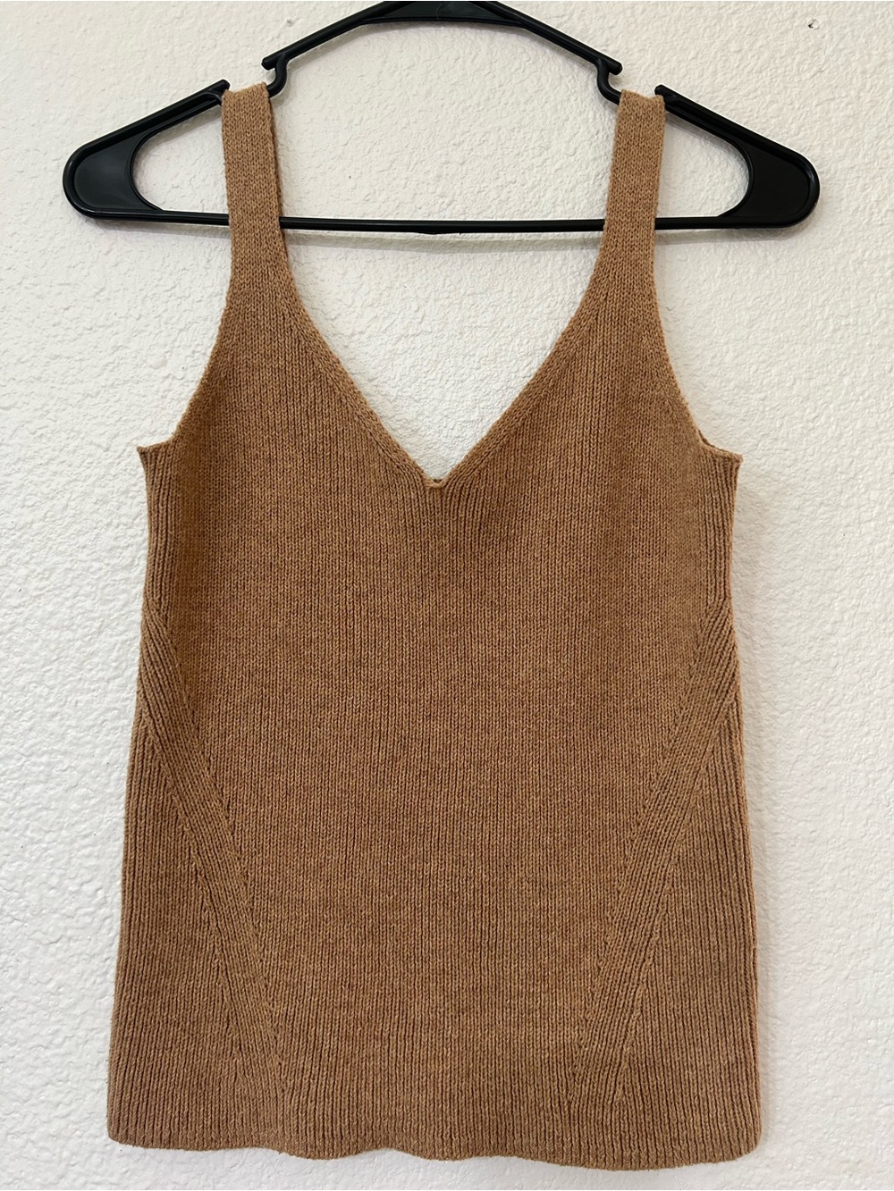 Old Navy Camel Brown Knit V-Neck Tank